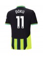 Manchester City Jeremy Doku #11 Bortedrakt 2024-25 Korte ermer